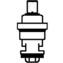 Oberteil Flachventil M 25 x 1.25, für Griff...