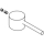 Hebelgriff komplett zu Bade- und Duschenmischer Axor Philippe Starck 6412 801 / 821