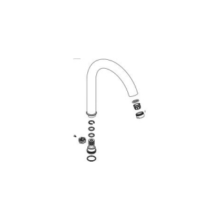 Schwenkauslauf A 190 mm zu Spül- und Einlochmischer Hansgrohe Talis Variarc 6414 091
