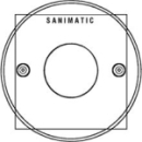Membrane Sanimatic, rot (7.73097.000.000)