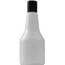 Kunststoffflasche Franke rund, weiss, 350 ml zu...