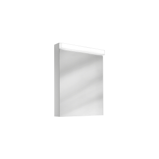 Spiegelschrank Schneider Lowline FL, Breite 60 cm Höhe 70/77 cm, Tiefe 12/15.5 cm, Doppe... weiss