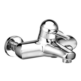 Bademischer Milor 1/2" AD 153 mm Abstellverschraubungen 1/2" x 3/4", ohne Handbrause chromeline