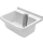 Waschtrog Romay Trend 54,6 x 46 cm Standrohrventil 1½" hinten Mitte weiss marmoriert