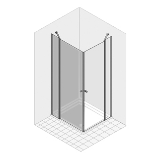 Flügeltüre Duka Multi-S 4000 78,1-80,6 cm, Bd. links