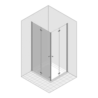 Falt-Pendeltüre Multi-S 4000 118,5-120,5 cm, Bd. links