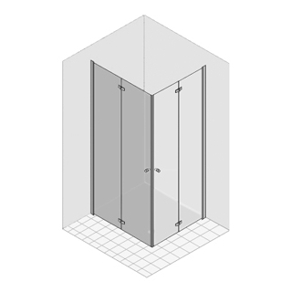 Falt-Pendeltüre Multi-S 4000 79-81 cm, Bd. links