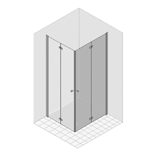 Falt-Pendeltüre Multi-S 4000 79-81 cm, Bd. rechts