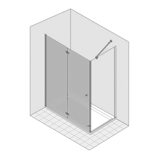 Falt-Pendeltüre Multi-S 4000 78,5-80,5 cm, Bd. links