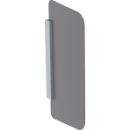 Trennwand Geberit 75 x 43 cm Glas umbra Befestigungsmaterial