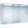 Spiegelschrank Sidler Cubango LED, Breite 130 cm Höhe 78,5 cm, Tiefe 13 cm 3 Doppelspieg...