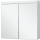Spiegelschrank Keller Duplex New LED, Breite 80 cm Höhe 73,8 cm, Tiefe 12,5 cm 2 Doppels...