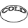 Porzellanplättchen "Cold" für Griffe zu Batterien Madison, weiss (09 26 01 010 90)