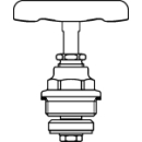 Oberteil mit Handrad, ¾" zu...
