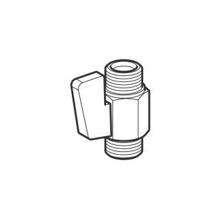 Kugelhahn 3/8" zu Geberit AquaClean Komplettanlagen (242.512.00.1)