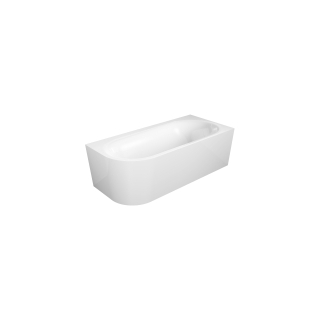 Badewanne Schmidlin Sella  Shape Right, 175 x 80 cm mit angeformter emaillierter Schürze