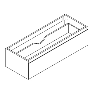 Waschtischmöbel Alterna premium plus, Breite 116 cm Höhe 30,3 cm Tiefe 44,5 cm