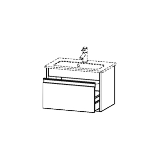 Waschtischmöbel Duravit Ketho Breite 60 cm, Höhe 41 cm Tiefe 38,5 cm 1 Schublade