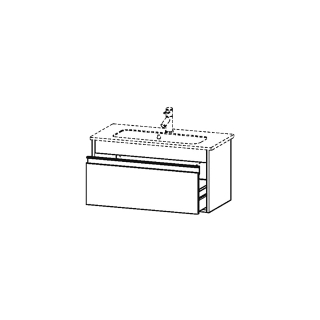 Waschtischmöbel Duravit Ketho Breite 80 cm, Höhe 41 cm Tiefe 38,5 cm 1 Schublade