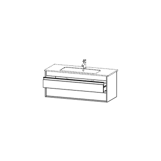 Waschtischmöbel Duravit Ketho Breite 120 cm, Höhe 48 cm Tiefe 47,5 cm 2 Schubladen