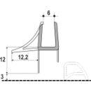 Abtropfdichtung unten horizontal mit Abschlussteilen...