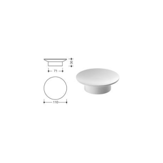 Seifenschale aus satiniertemKristallglas, passend zu4211 541, Höhe 36 mmØ 110 mm (62523)