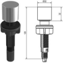 Drehknopf, passend zu Ø 18 / 22 mm, für...