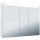 Spiegelschrank Keller Puro130 x 76.5 x 12.53 DoppelspiegeltürenLED Beleuchtung 21 W