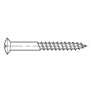 LinsenkopfschraubeStück, 3.5 x 30 mm