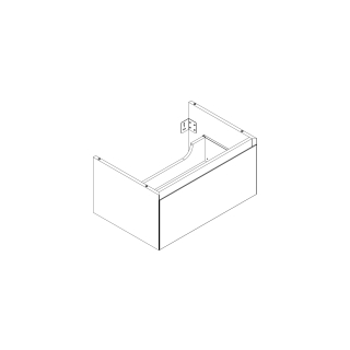 Waschtischmöbel Alterna zeroplus, Breite 71,9cm, Höhe 35cmTiefe 48,2 cm1 Schublade