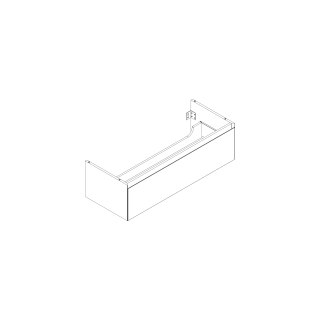 Waschtischmöbel Alterna zeroplus, Breite 121,9cm,Höhe 35cmTiefe 48,2 cm1 Schublade