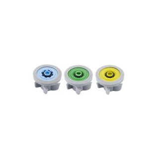 diaqua® Wassersparer für Duschbrause gelb/grün/hellblau/3 Stück 1/2 ~ 5, ~ 7 & ~ 10 L/MIN.
