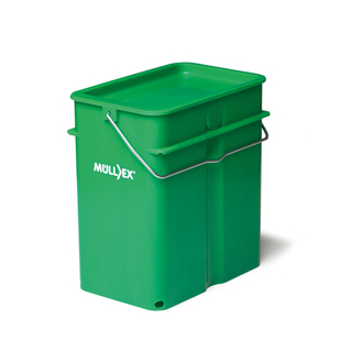 MÜLLEX® Kompostbehälter Terra für Kompostsäcke 5 l 5 L L: 24 X B: 15 X H: 25.2 CM