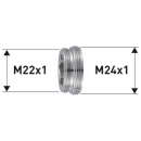 NEOPERL® Reduktion Messing vernickelt M22X1 X M24X1