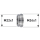 NEOPERL® Reduktion Messing vernickelt M22X1 X M24X1
