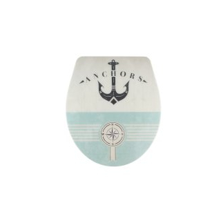 diaqua® WC-Sitz Nancy Slow Down Anchor 41.5-46.5 X 38.5 CM 14