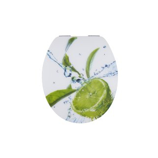 diaqua® WC-Sitz Lyon Slow Down Lime - MDF - FSC® 100% 42 - 47 X 37.8 CM