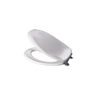 HARO WC-Sitz Sanimed 59 weiss - Edelstahl 43.5-45.5 X 38.5 CM