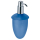 diaqua® Seifenspender mit Metallpumpe blau frosted/chrom 7.8 X 17 CM