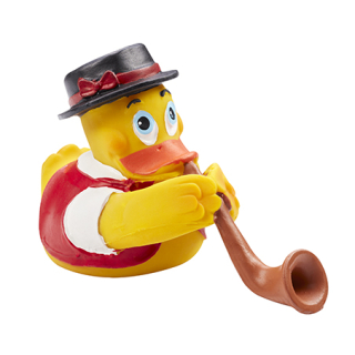 LANCO Badeente Alphorn gelb 14 X 6.5 X 9.0 CM