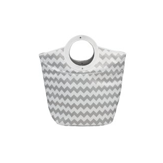 diaqua® Wäschesack Zik Zak weiss/grau 68 X 33.5 X 70 CM 53 L