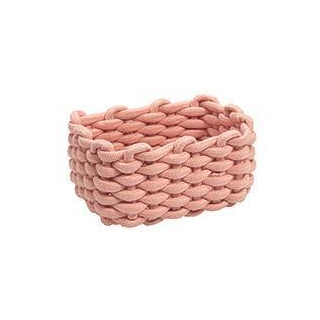 diaqua® Aufbewahrungskorb Cord rosa 20 X 14 X 10 CM