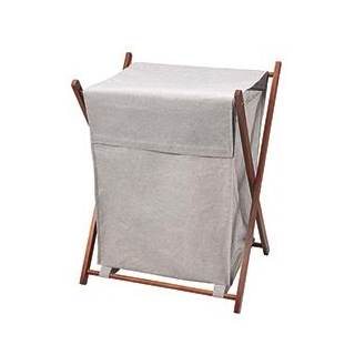 diaqua® Wäschekorb Lori grau, faltbar 46 X 37 X 61 CM 50 L