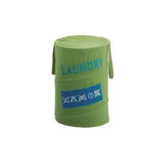 Wäschebehälter Baumwolle/Polyester grün 65L Ø 38 X 58 CM