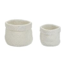 diaqua® Strickkorb grau Ø16 X 12 CM & 12 X...