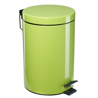 diaqua® COLORS Treteimer Stahl - green 5L Ø 21 X 32 CM