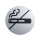 diaqua® Türschild Rauchverbot matt gebürstet 8.2 CM 1 STK/PC