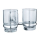 NAPOLI Doppelglashalter verchromt 16.5 X 11.5 X 9.5 CM