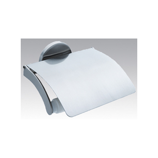 ROMA WC-Papierhalter mit Deckel verchromt 13.5 X 9.5 X 10 CM