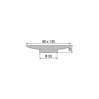 Seifenschale weiss frosted Ø 55 / 80 X 135 MM 35 MM